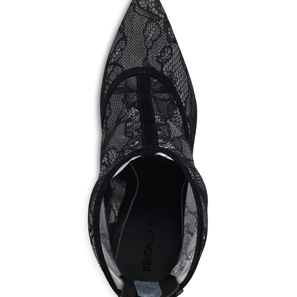 Kandell and Kylie Alanna Lace Pointed Toe Booties - Picture 3 of 5